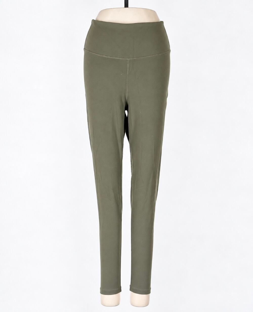 Astoria Activewear Luxe Olive Scrunch Butt Leggings Small High Rise Gym